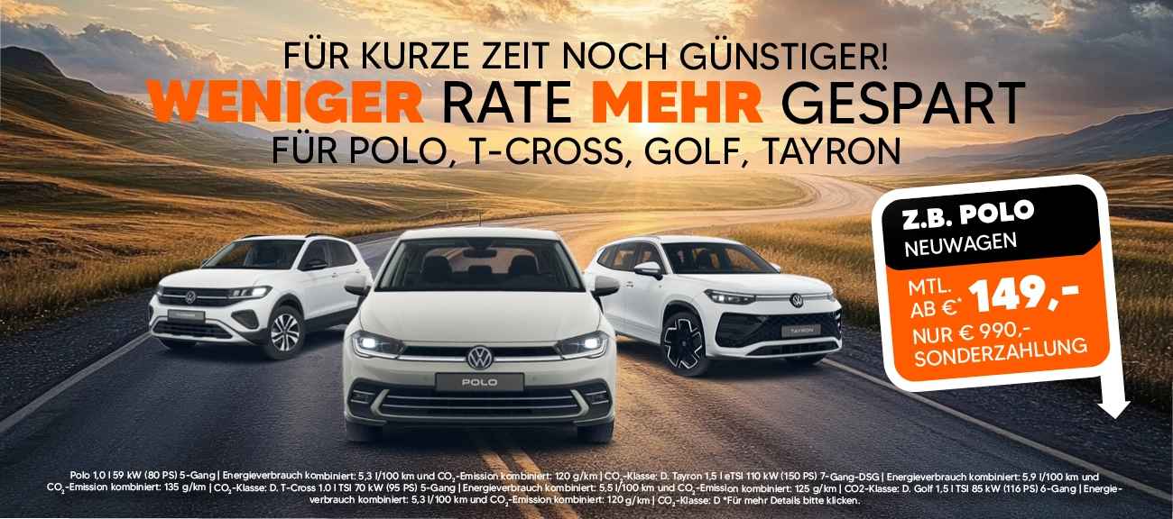 VW Plus Leasing Aktion