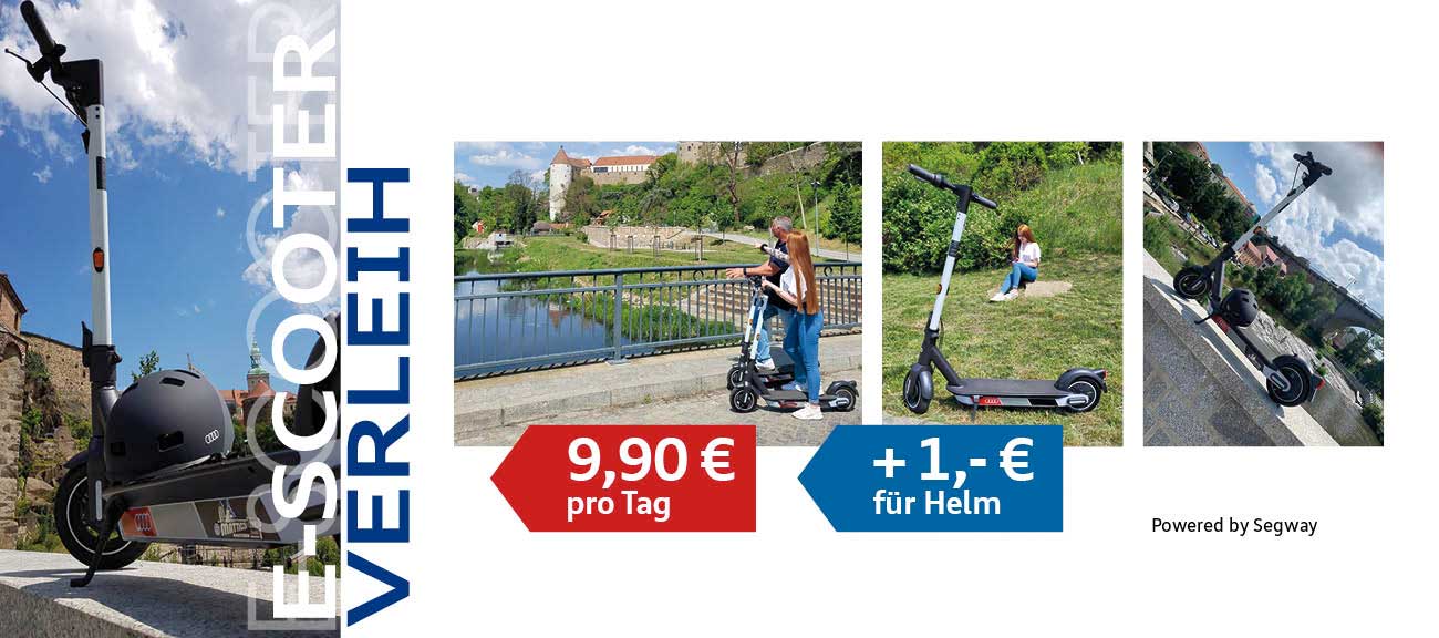 E-Scooter Verlaih ab 9,90 € pro Tag