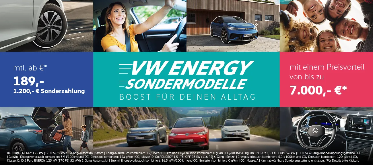 VW Energy Modelle