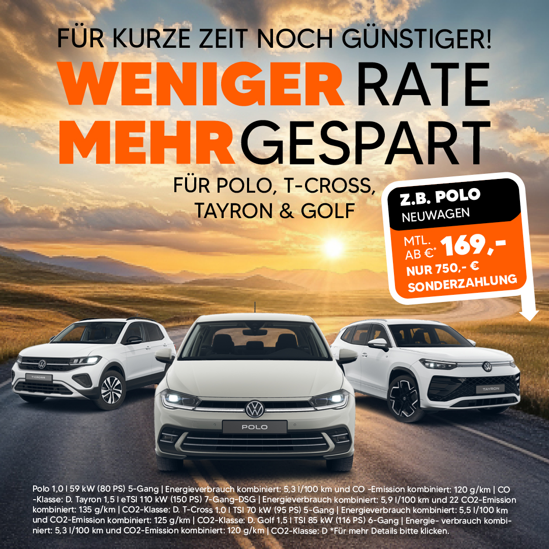 VW Plus Leasing Aktion