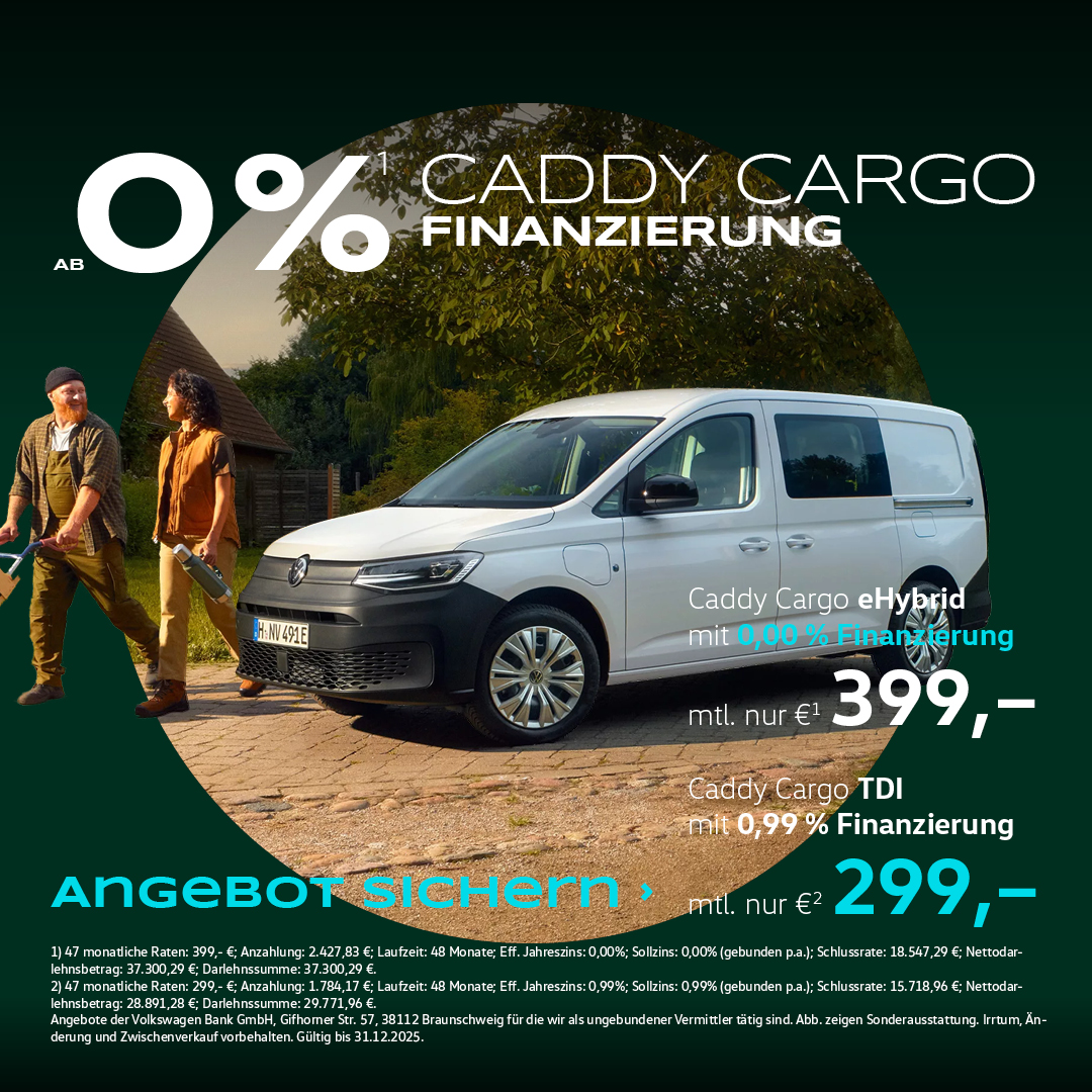 BEITRAGSBILD CADDY CARGO SONDERFINZ