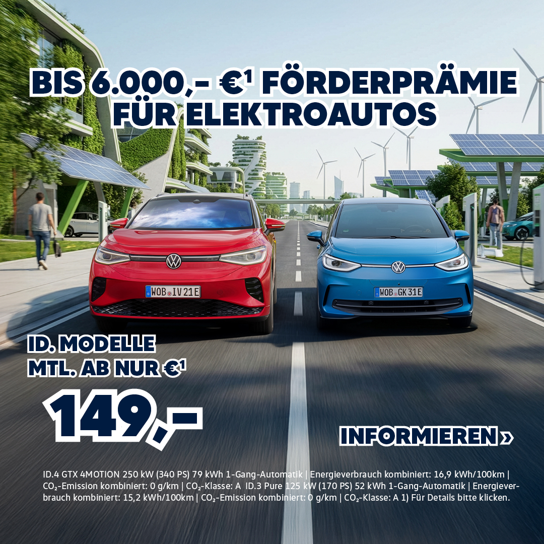VW E-Fahrzeug Förderprämie
