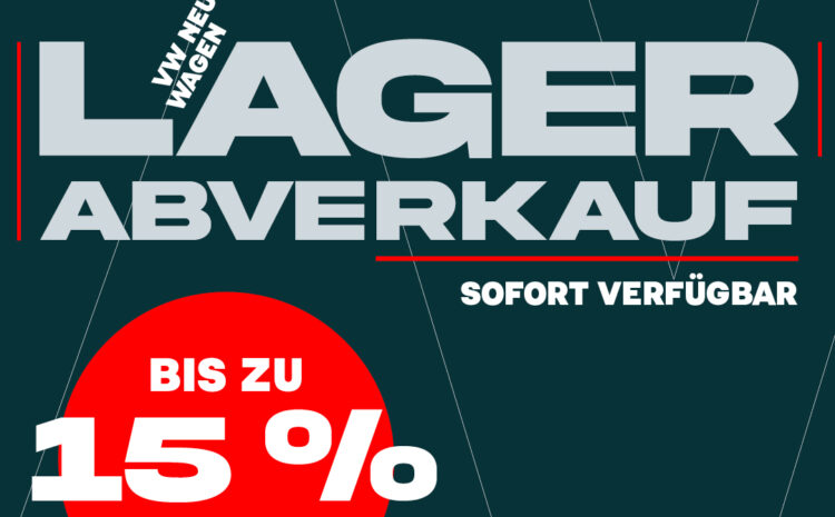  VW Lager Abverkauf