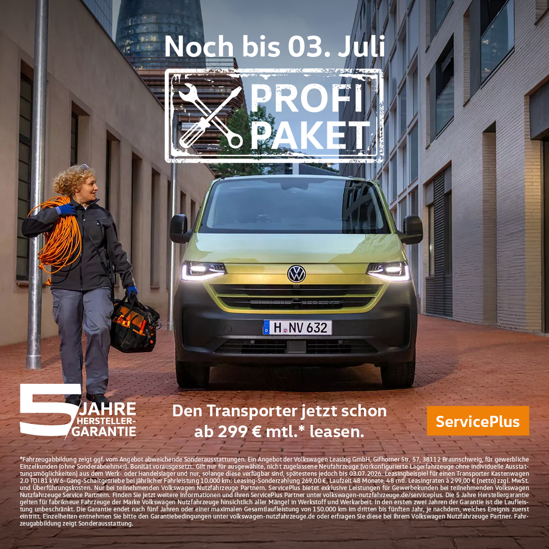 BEITRAG VW Transporter Profi Paket BEITRAG VW Transporter Profi Paket